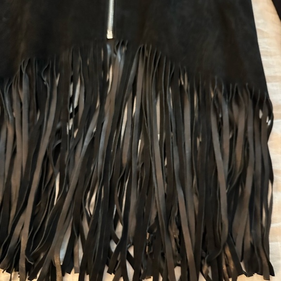 ALEXIS Mika Suede Jacket w/ Fringe Black - Picture 5 of 7